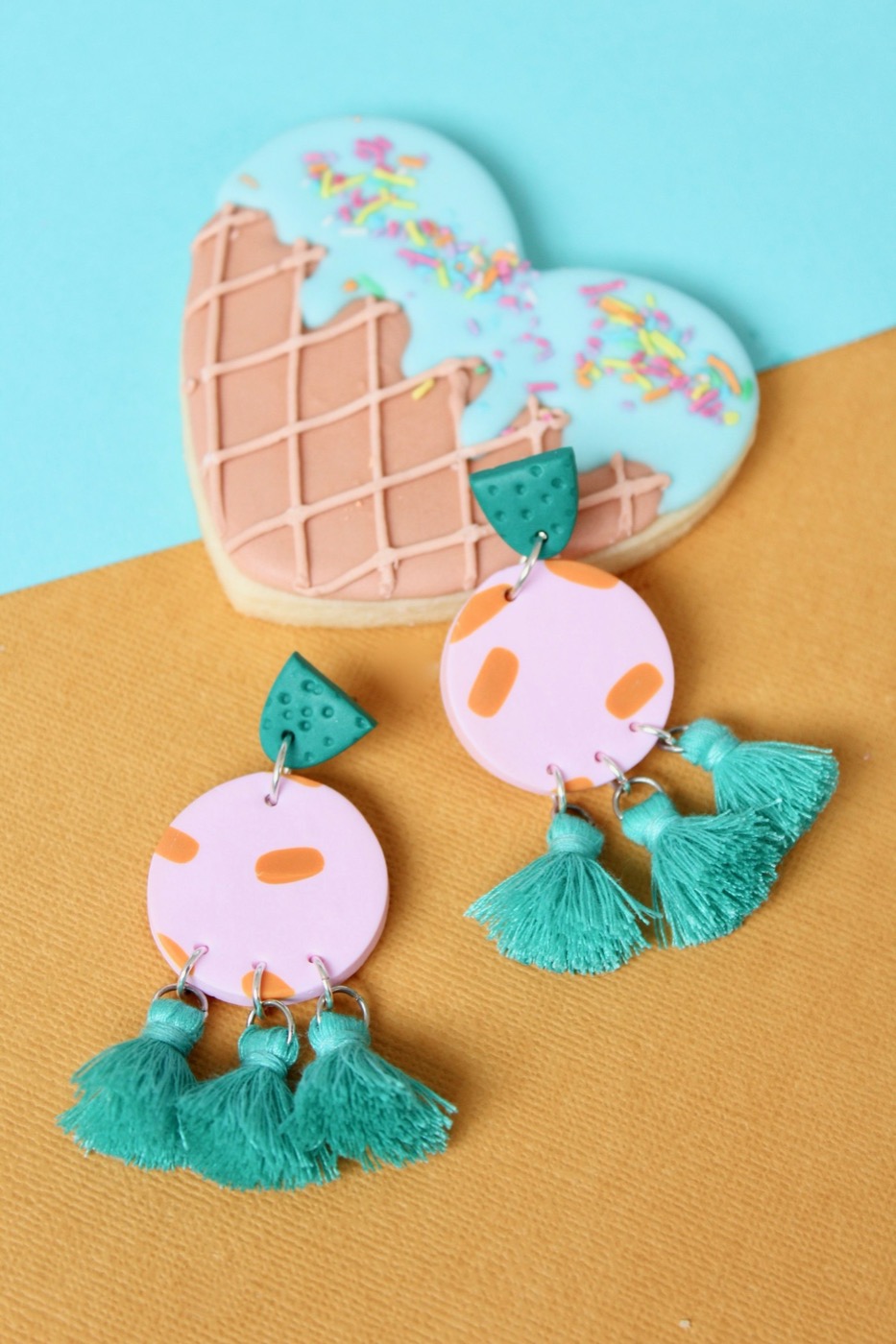 Polymer Clay Flower Earrings